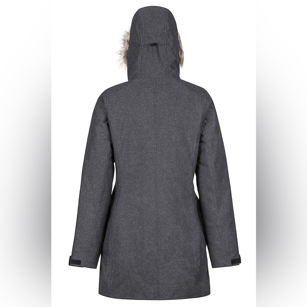 Marmot Georgina Featherless Insulated Coat In Dark Gey View 3